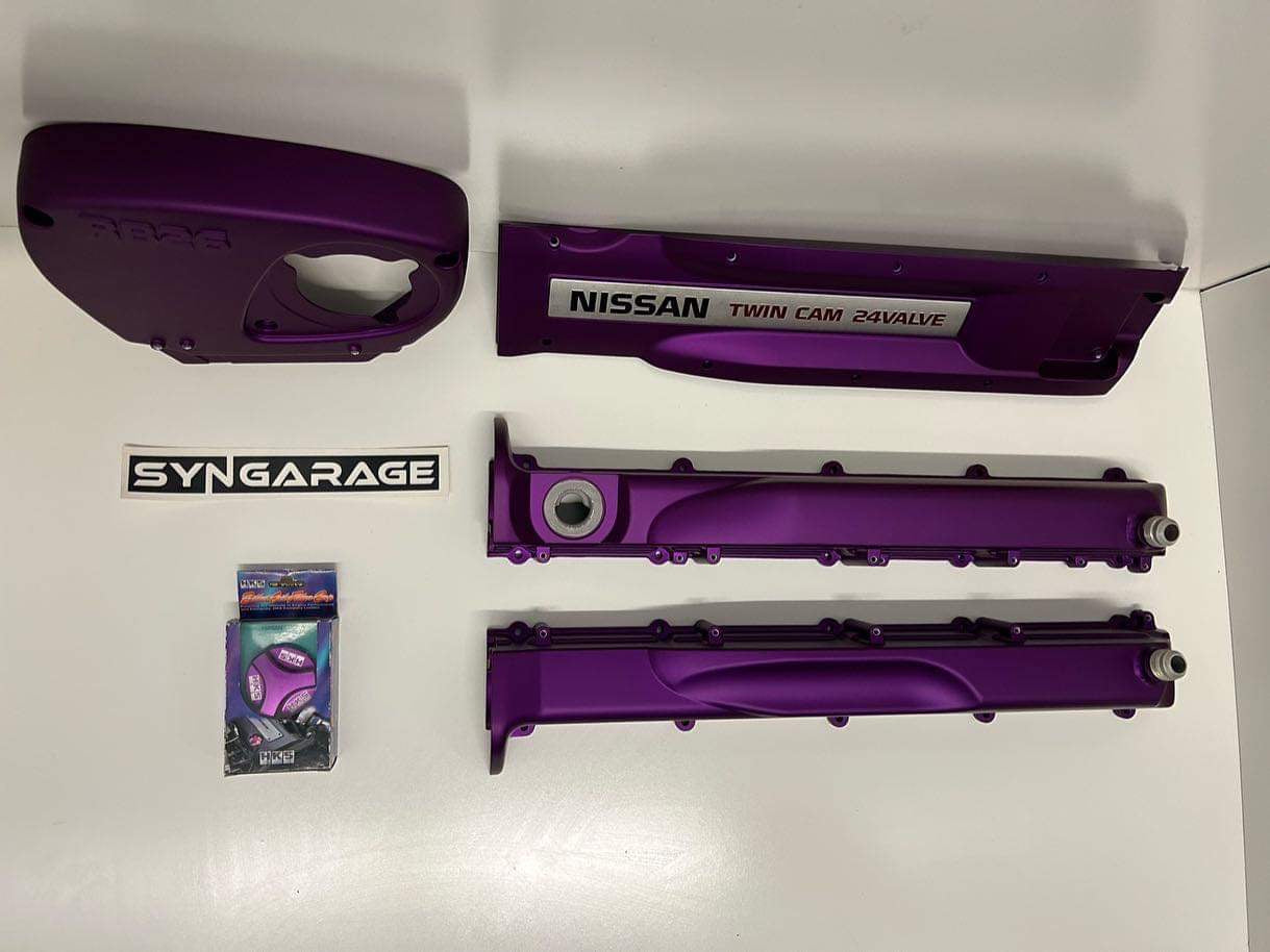 (HKS Purple) RB26 Valve Cover Set *Core Charge*