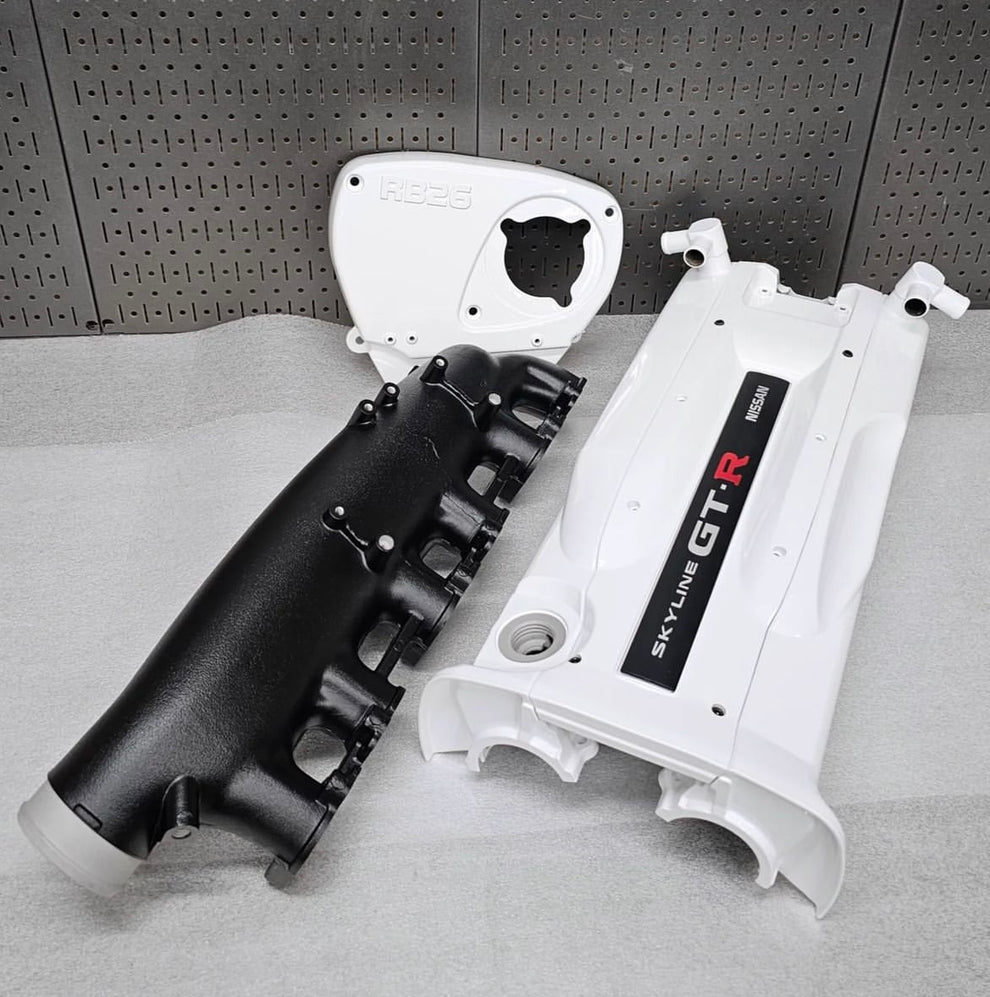 RB26 Valve Cover Set (Powder Coated) WHITE SynGaragellc